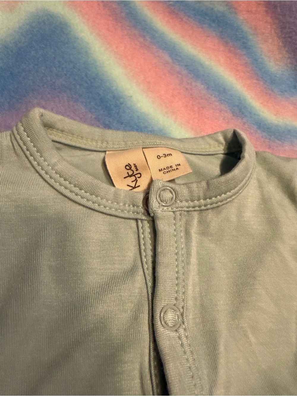 Kyte BABY Sage Green Long Sleeve One-Piece - Picture 8 of 13